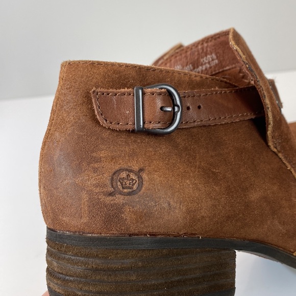 Born Kristina Rust/Brown Booties Size 8 - Picture 14 of 15